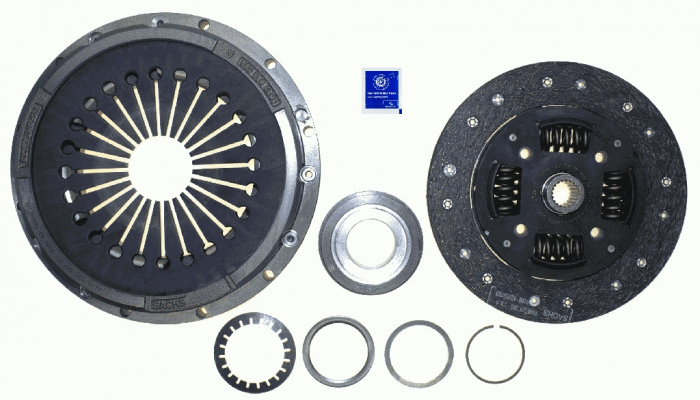 Kit ambreiaj cu rulment (225mm) potrivit PORSCHE 911, 911 TARGA 3.0 3.2 03.74-08.89
