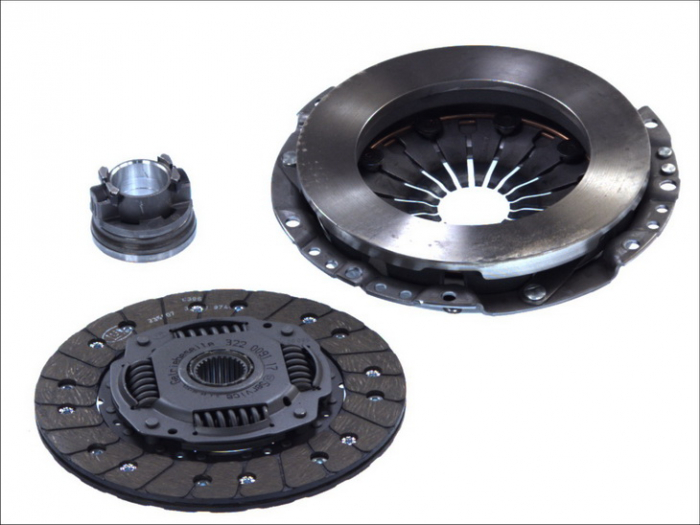 Kit ambreiaj cu rulment (Cu capac ambreiaj; cu placa de presiune, 220mm) potrivit MERCEDES 124 (W124), C T-MODEL (S202), C (W202), E (W124), E (W210) 2.0D 2.2D 12.84-03.02
