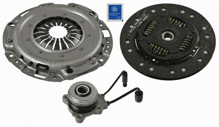 Kit ambreiaj cu rulment hidraulic (215mm) potrivit MERCEDES A (W168), A (W169), B SPORTS TOURER (W245), VANEO (414) 1.4-1.7 07.97-06.12 [3]