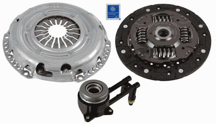 Kit ambreiaj cu rulment hidraulic (220mm) potrivit FORD FIESTA V, FUSION; MAZDA 2 1.4D 11.01-12.12