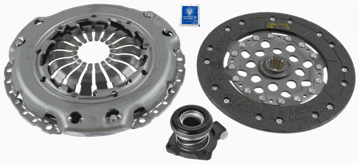 Kit ambreiaj cu rulment hidraulic (228mm) potrivit FIAT CROMA; OPEL ASTRA G, SIGNUM, VECTRA C, VECTRA C GTS, ZAFIRA A 2.0D/2.2 08.99-12.10 [3]