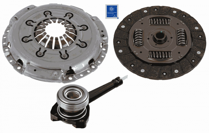 Kit ambreiaj cu rulment hidraulic (240mm) potrivit NISSAN INTERSTAR, PRIMASTAR; OPEL MOVANO A, VIVARO A; RENAULT MASTER II, TRAFIC II 1.9D 02.01-