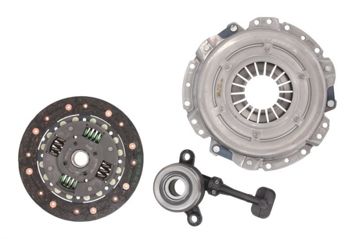 Kit ambreiaj cu rulment hidraulic (Cu capac ambreiaj; cilindru ambreiaj central; placa presiune, 180mm) potrivit DACIA DOKKER; RENAULT CLIO III 1.2-1.6 12.04-