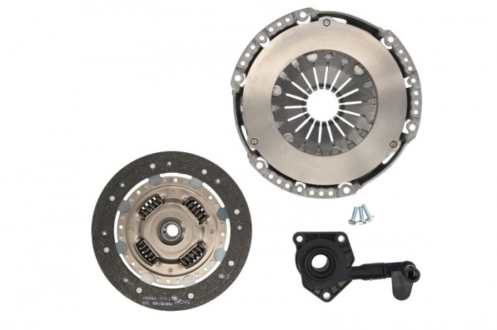 Kit ambreiaj cu rulment hidraulic (cu cilindru sclav ambreiaj central; disc + placa de presiune, 220mm) potrivit FORD C-MAX, FOCUS C-MAX, FOCUS II 1.8/1.8ALK/2.0 10.03-09.12 [2]