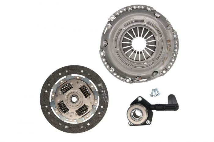 Kit ambreiaj cu rulment hidraulic (cu cilindru sclav ambreiaj central; disc + placa de presiune, 220mm) potrivit FORD C-MAX, FOCUS C-MAX, FOCUS II 1.8 1.8ALK 2.0 10.03-09.12