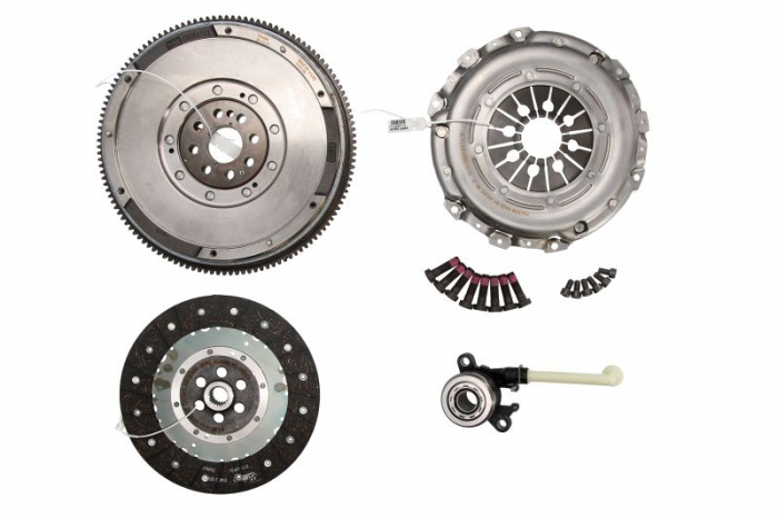 Kit ambreiaj cu volanta si rulment hidraulic (250mm) potrivit NISSAN QASHQAI I, QASHQAI II, QASHQAI III, X-TRAIL II; RENAULT KOLEOS I, LAGUNA III 1.2 1.3H 2.0D 02.07-
