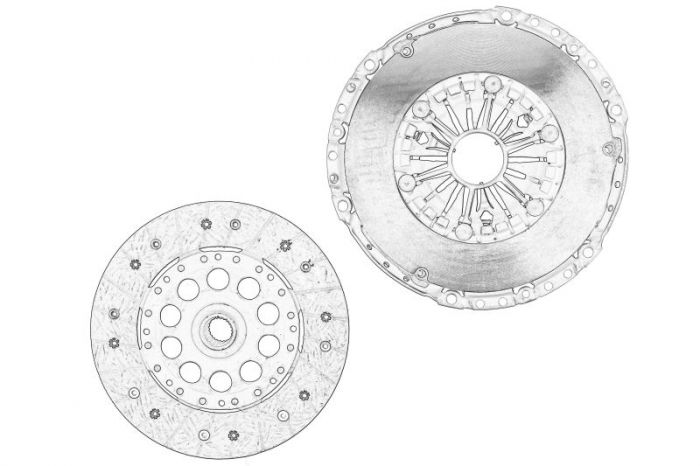 Kit ambreiaj (disc; Farfurie, 240mm) potrivit HONDA ACCORD VIII 2.2D 07.08-06.15