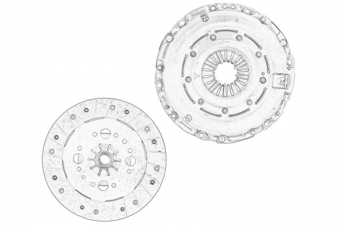 Kit ambreiaj (disc + placa de presiune, 250mm) potrivit DS DS 5; CITROEN C4 GRAND PICASSO II, C4 PICASSO II, C4 SPACETOURER, C5 III, DS4, GRAND C4 SPACETOURER, JUMPY III 2.0D 04.09-