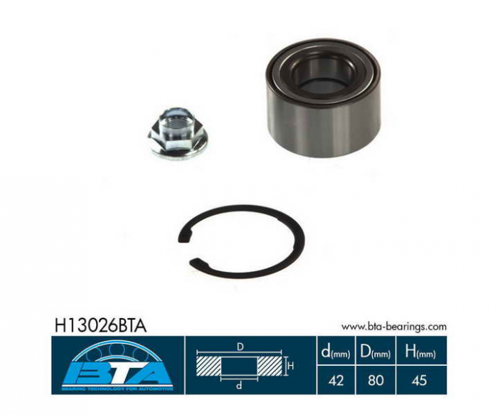 Kit rulment roata Fata Dreapta/Stanga potrivit MAZDA 3, 5, 6, 626 V 1.3-2.5 dupa 1997 - (42x80x45) [2]