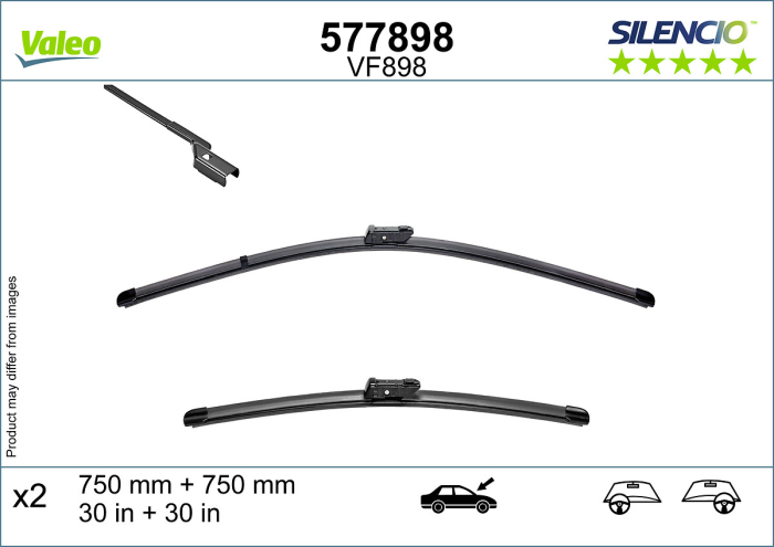 Lama stergator fata (2buc) Silencio 750mm potrivit CUPRA BORN; VW ID.3 11.19-