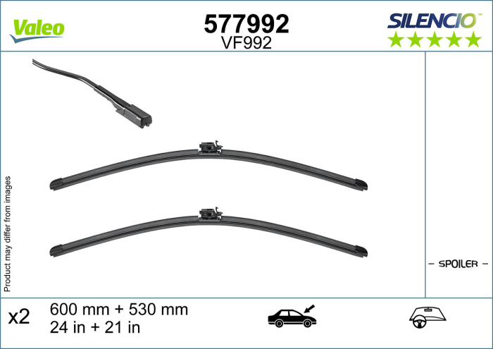 Lama stergator fata (2buc) Silencio Xtrm 600 530mm potrivit MERCEDES EQB (X243), GLB (X247) 08.19-