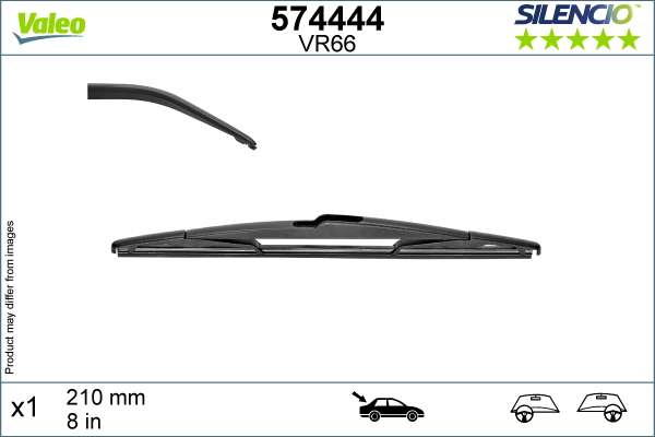 Lama stergator spate (1buc) Silencio 210mm potrivit CITROEN C3 AIRCROSS II 06.17-