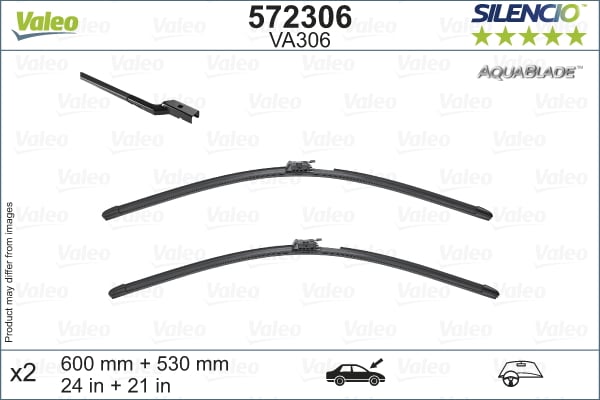 Lamela stergator (2 buc) AquaBlade 600 530mm potrivit MERCEDES E (A238), E (C238) 12.16-