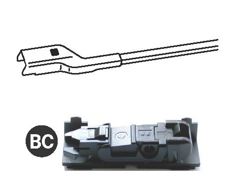 Lamela stergator fata (1 buc) Force 450mm potrivit MERCEDES CITAN TOURER (W420), CITAN/MINIVAN (W420), GLK (X204), X (470); ABARTH 124 SPIDER; ALFA ROMEO 159, 33, BRERA, GIULIA, GIULIETTA, SPIDER 11.7 [4]
