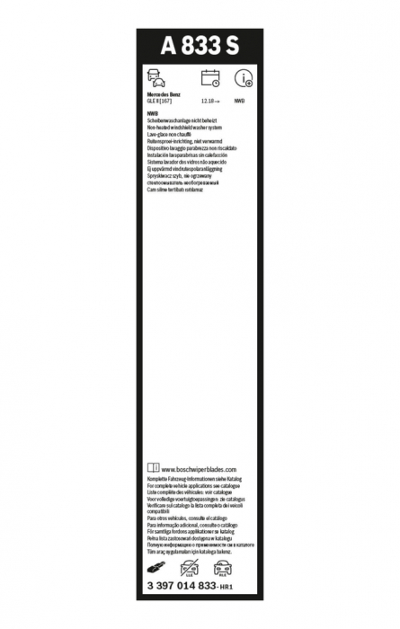 Lamela stergator fata (2 buc) 650/550mm potrivit MERCEDES GLE (C167), GLE (V167), GLS (X167) 10.18- [3]