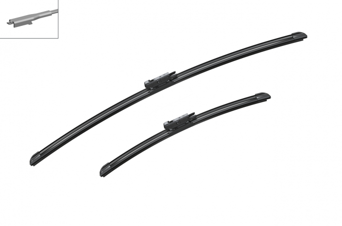 Lamela stergator fata (2 buc) Aerotwin 650 400mm potrivit OPEL CORSA D, CORSA D HATCHBACK, CORSA E, CORSA E HATCHBACK 07.06-
