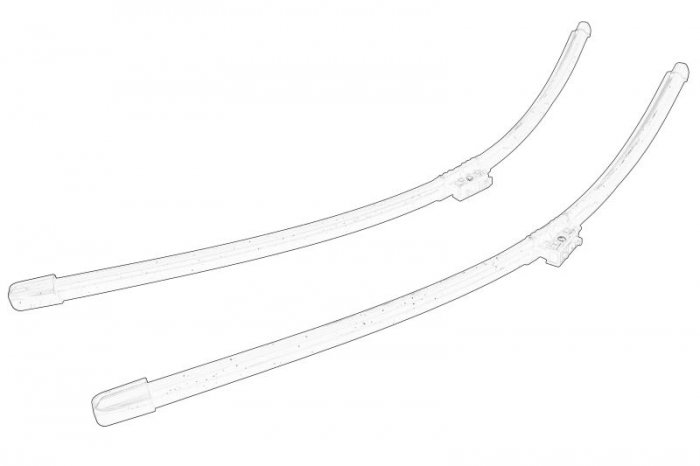 Lamela stergator plat Fata (2buc) 650/600mm potrivit MERCEDES potrivit MERCEDES SPRINTER 3,5-T (B907), SPRINTER 3,5-T (B907, B910), SPRINTER 3-T (B907), SPRINTER 3-T (B910) 02.18- [2]