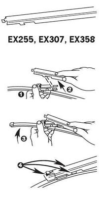 Lamela stergator spate (1 buc) ExactFit 250mm potrivit MERCEDES A (W176), C T-MODEL (S205), C T-MODEL (S206) 06.12- [3]