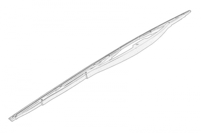 Lamela stergator standard Fata 1000mm potrivit SOLARIS ALPINO, URBINO II 01.07- [2]