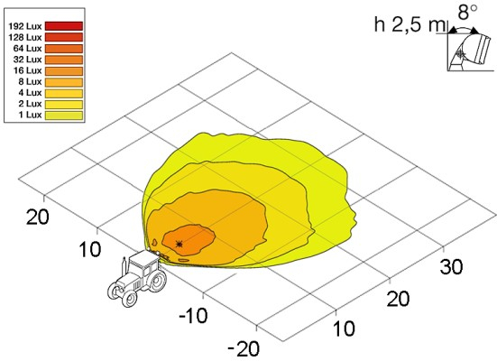 Lampa de lucru (H3/Halogen, 12V, 55W, lungime: 2000mm, inaltime: 100mm, latime: 160mm, adancime: 78mm) [2]
