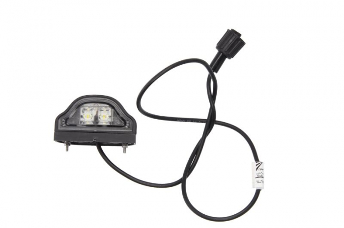 Lampa numar inmatriculare (culoare: negru, lungime cablu: 1000mm, conector: ASS2)