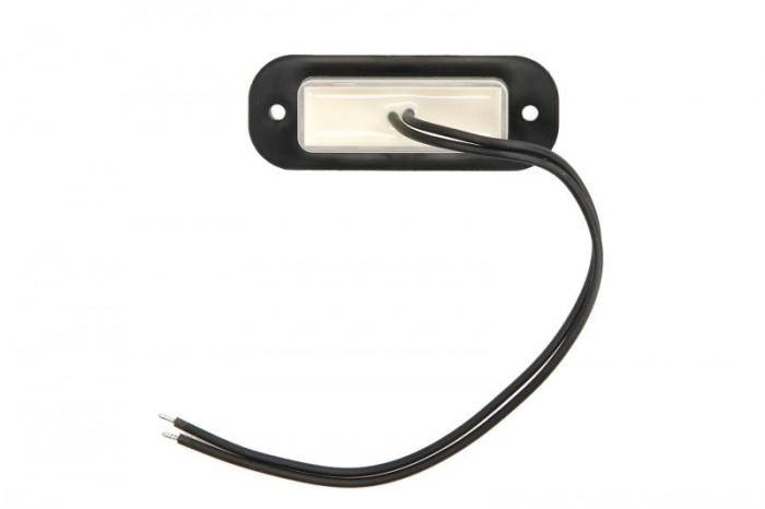 Lampa numar inmatriculare (LED, 12/24V, 30x80mm, lungime cablu: 240mm, negru, in relief) [2]