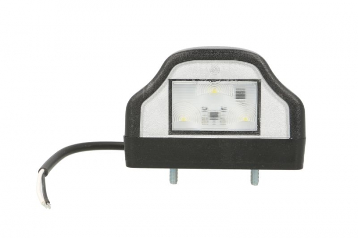 Lampa numar inmatriculare (LED, 12 24V, culoare: negru, 64,7x62,3x97mm)