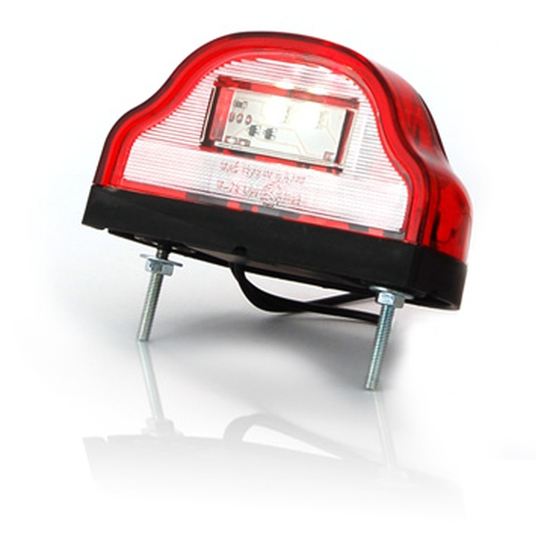 Lampa numar inmatriculare (LED, 12 24V, culoare: rosu)