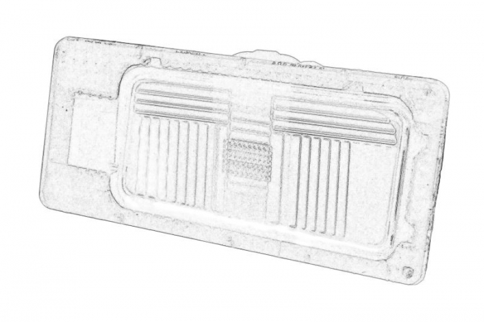 Lampa numar inmatriculare Stanga potrivit KIA CEE D 09.12-07.18