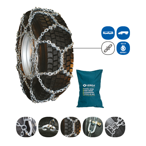 Lanturi auto zapada VERIGA, camion, certificat o-NORM, marime: 11.00-20; 12-22.5 MICH XD; 305/75-24.5; 305/85-22.5; 315/75-24.5; 315/80-22.5; 315/80-22.5 BRIDG M; 315/80-22.5 MICH XD; 315/80-22.5 SEMP [3]