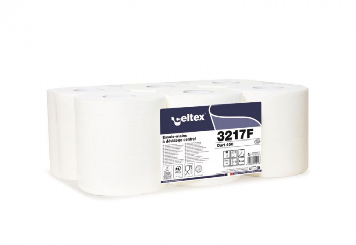Laveta celuloza HERZKRAFT, tip: Roll, 6 buc, culoare: alb, numar straturi: 2, inaltime:19cm