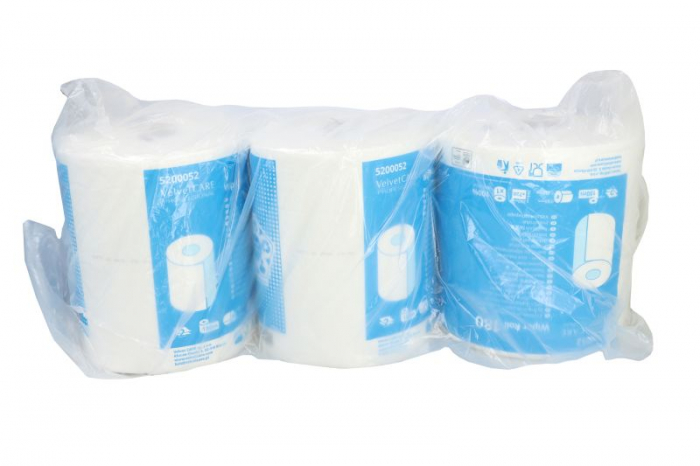 Laveta hartie, celuloza VELVET 3,25 kg, tip: Roll, 3 buc, culoare: alb, numar straturi: 2, lungime: 180m, inaltime:26,4cm, latime:25cm