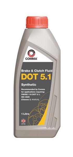 Lichid de frana dot5.1 comma synthetic 1l