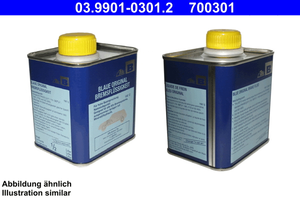 Lichid frana DOT 3 (0,5L) [uscat: 245°C, umed: 150°C, vascozitate: 1500mm²/sec.] SAE J1703, ISO/DIN 4925 - schimbati la fiecare 1 an SL [3]