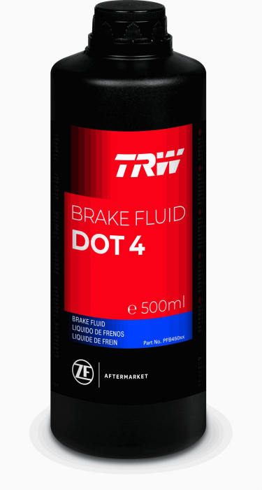 Lichid frana DOT4 (0,5L) [uscat: 270°C, umed: 163°C, vascozitate: 1315mm²/sec.] SAE J1703, ISO/DIN 4925 [3]