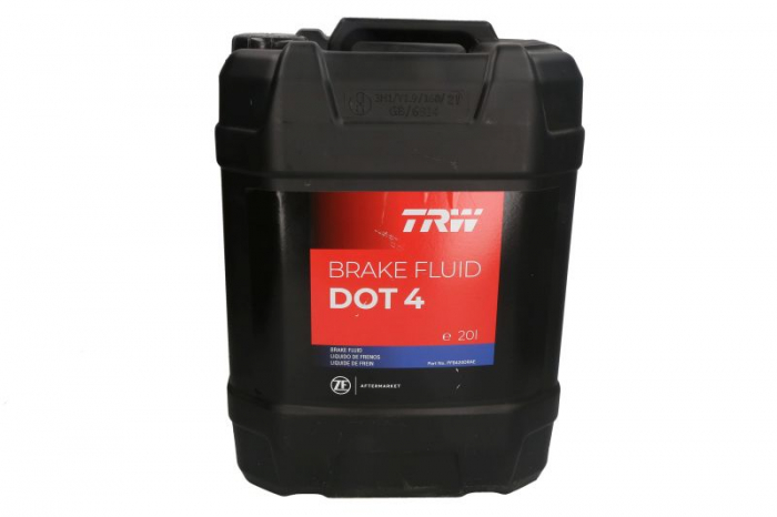 Lichid frana DOT4 (20L) [uscat: 270  C, umed: 163  C, vascozitate: 1315mm  ² sec.] SAE J1703, ISO DIN 4925 - rezervor de plastic - rigid