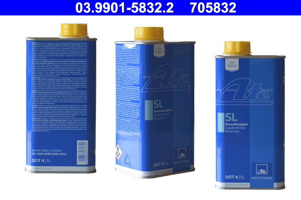Lichid frane DOT4 (1L) [260°C,  165°C, vascozitate: 1400mm²/sec.] SAE J1703, ISO/DIN 4925 [2]