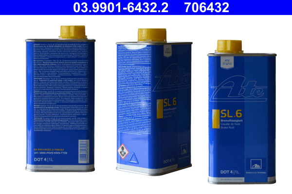Lichid frane ESP DOT4 SL.6 (1L) [265°C,  175°C, vascozitate: 700mm²/sec.] SAE J1703, ISO/DIN 4925 [2]