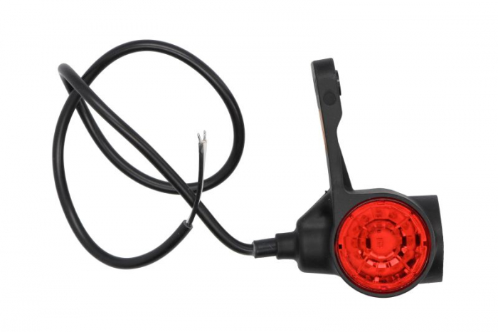 Lumina clarificare dreapta, forma: rotund, portocaliu/rosu/alb, LED, în relief, lungime cablu 600mm, cu cuier, 12/24V (IP68) [2]