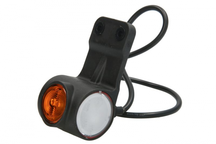 Lumina clarificare dreapta, forma: rotund, portocaliu/rosu/alb, LED, în relief, lungime cablu 600mm, cu cuier, 12/24V (tip: neon, IP68) [3]