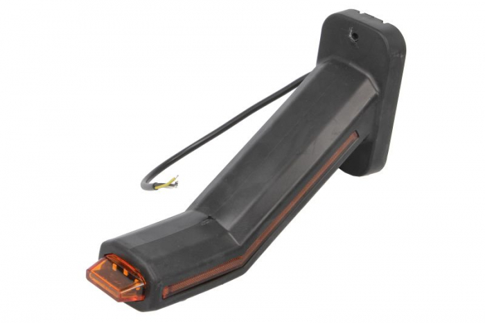 Lumina clarificare dreapta, portocaliu/rosu/alb, LED, suprafata, lungime cablu 400mm, cu brat lung, 12/24V (cu functie de semnalizator lateral, IP6K9K) [3]