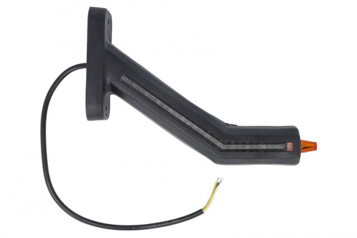 Lumina clarificare dreapta, portocaliu/rosu/alb, LED, suprafata, lungime cablu 400mm, cu brat lung, 12/24V (cu functie de semnalizator spate, IP6K9K) [2]