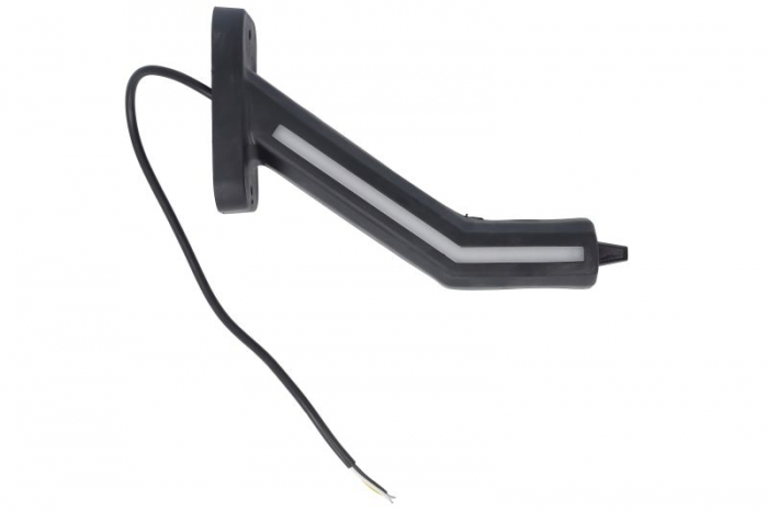 Lumina clarificare dreapta, portocaliu/rosu/alb, LED, suprafata, lungime cablu 400mm, cu brat lung, 12/24V (cu functie de semnalizator spate, IP6K9K) [2]