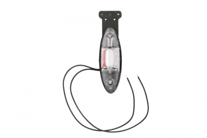 Lumina clarificare dreapta, rosu alb, LED, in relief, lungime cablu 360mm, cu cuier, 12 24V