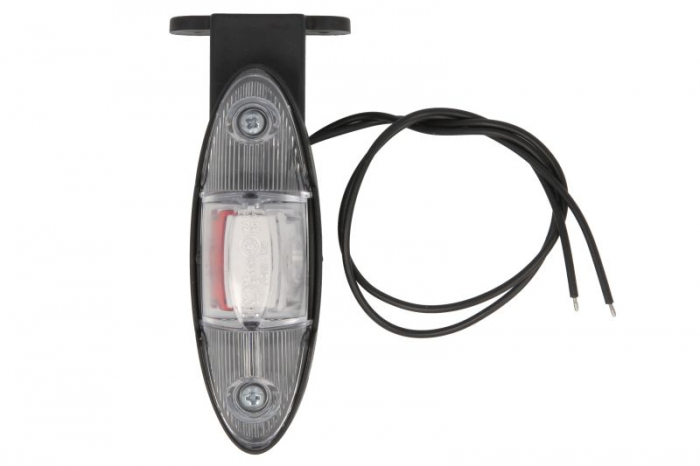 Lumina clarificare dreapta, rosu alb, LED, in relief, lungime cablu 360mm, cu cuier, 12 24V