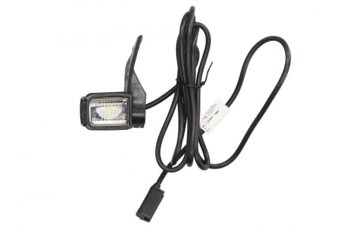 Lumina clarificare dreapta; SUPERPOINT IV, portocaliu rosu alb, LED, inaltime 98mm; latime 54mm; adancime 64mm, in relief, lungime cablu 2000mm, cu cuier, 24V (conector: CLICK-IN, SUPERPOINT IV)