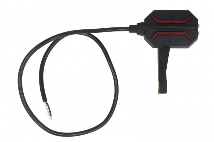 Lumina clarificare stanga; Dragon, forma: trapezoidal, portocaliu/rosu/alb, LED, inaltime 115mm; latime 50mm; adancime 54mm, în relief, lungime cablu 600mm, cu cuier, 12/24V (IP68, Dragon) [2]