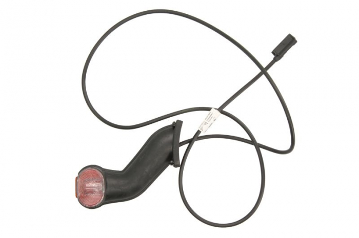Lumina clarificare stanga; ECOPOINT, negru portocaliu alb, R5W, suprafata, lungime cablu 1250mm, pe bratul mediu-lung, 24V (cu clema pentru fir plat, ECOPOINT)