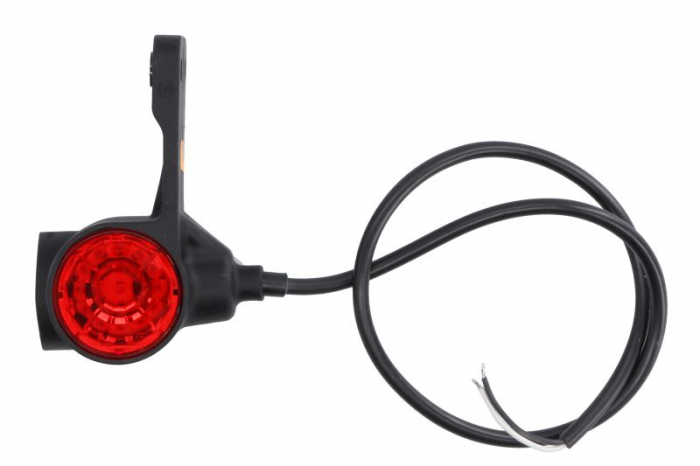 Lumina clarificare stanga, forma: rotund, portocaliu/rosu/alb, LED, în relief, lungime cablu 600mm, cu cuier, 12/24V (IP68) [2]