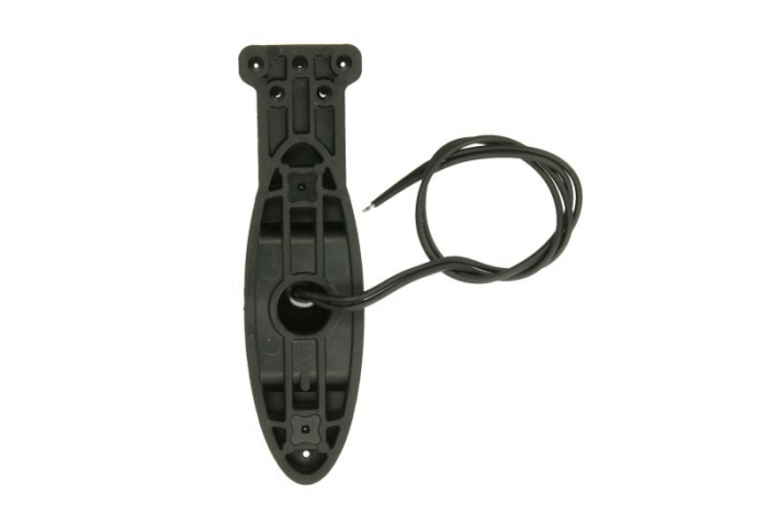 Lumina clarificare stanga, portocaliu/rosu/alb, LED, inaltime 120mm; latime 42mm; adancime 38mm, în relief, lungime cablu 350mm, cu cuier, 12/24V (drept în relief) [2]